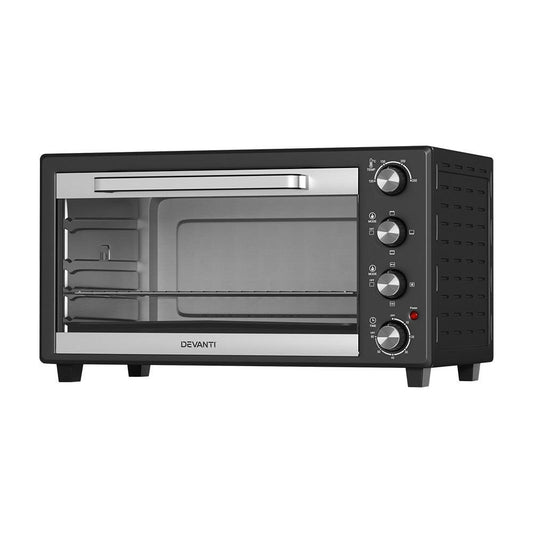 Devanti 60L Convection Oven Electric Fryer Ovens 2000W.
