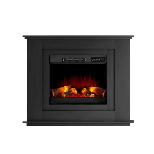 Devanti Electric Fireplace Fire Heater 2000W Black.
