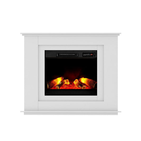 Devanti Electric Fireplace Fire Heater 2000W White.