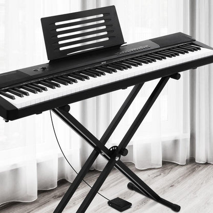 Alpha 88 Keys Electronic Piano Keyboard Digital Electric w/ Stand Sustain Pedal.