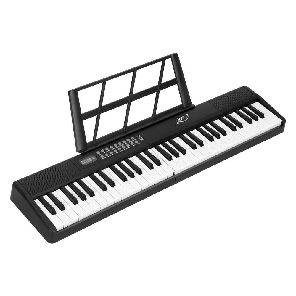 Alpha 61 Keys Foldable Electronic Piano Keyboard Digital Electric w/ Carry Bag.