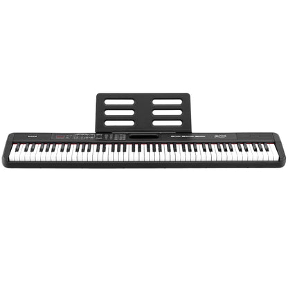 Alpha Piano Keyboard 88 Keys Electric Electronic Keyboard Piano Gift Black.