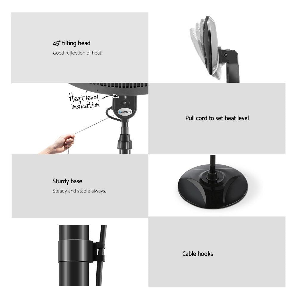 Devanti Electric Patio Heater 2000W.