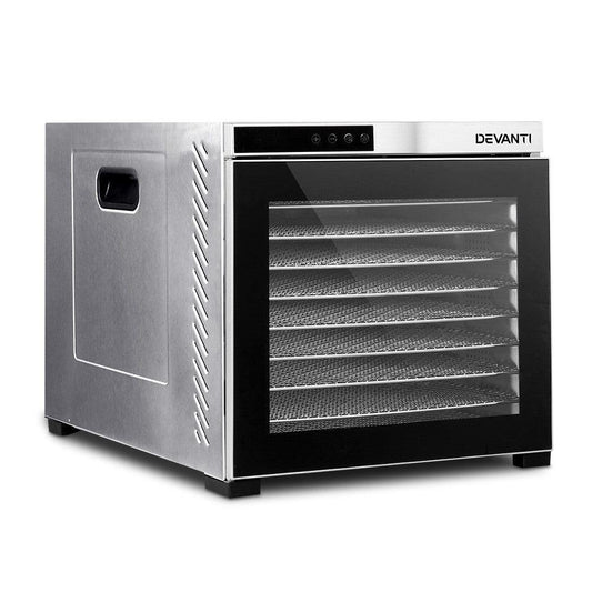Devanti 10 Trays Food Dehydrator Stainless Steel Tray.