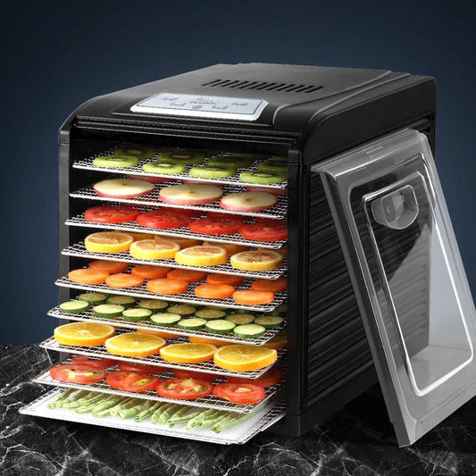 Devanti 9 Trays Food Dehydrator Stainless Steel Tray.