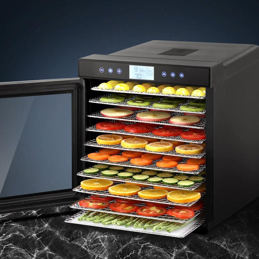 Devanti 10 Trays Food Dehydrator Stainless Steel Tray.