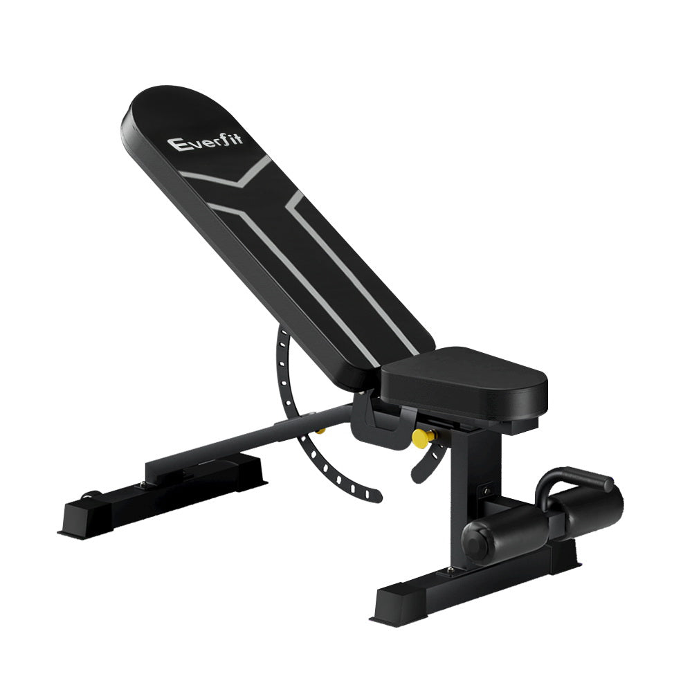 Everfit Weight Bench Adjustable FID Bench Press Home Gym 450kg Capacity.