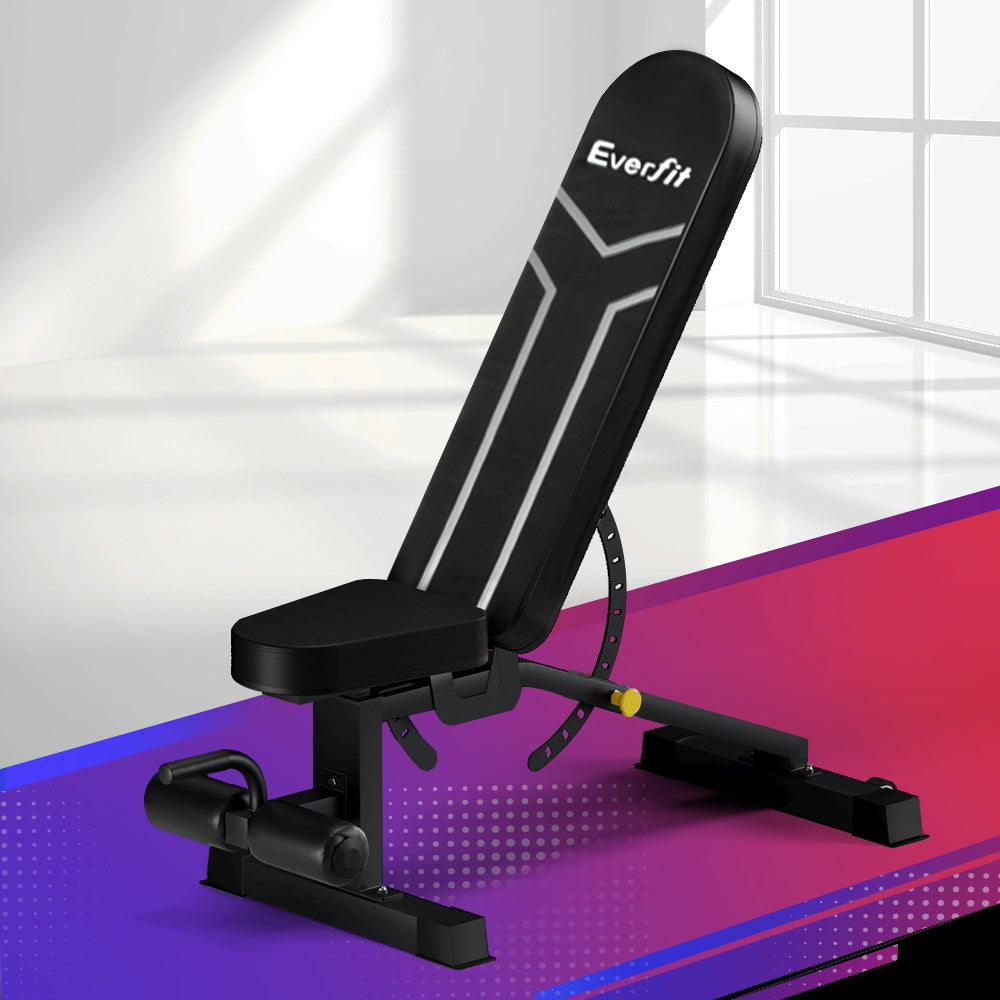 Everfit Weight Bench Adjustable FID Bench Press Home Gym 450kg Capacity.