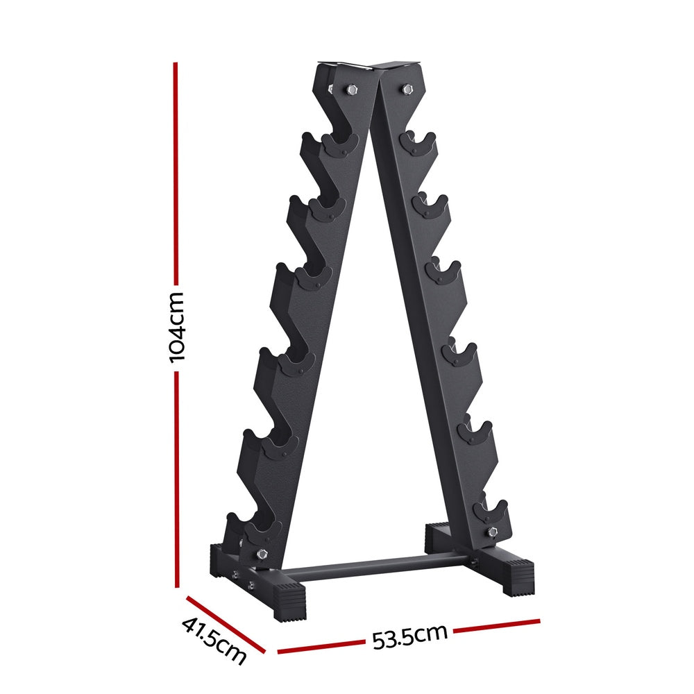 Everfit Dumbbells Rack 6 Tier Dumbbell Stand Home Gym Storage 200kg Capacity.