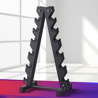 Everfit Dumbbells Rack 6 Tier Dumbbell Stand Home Gym Storage 200kg Capacity.