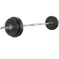 Everfit 38kg Barbell Set Weight Plates Bar Lifting Bench 168cm.