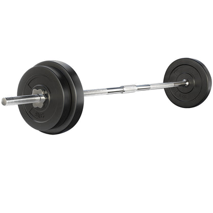 Everfit 38kg Barbell Set Weight Plates Bar Lifting Bench 168cm.