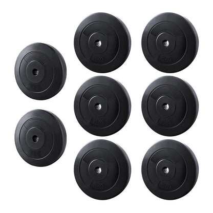 Everfit 70kg Barbell Weight Plates Standard Home Gym Press Fitness Exercise.