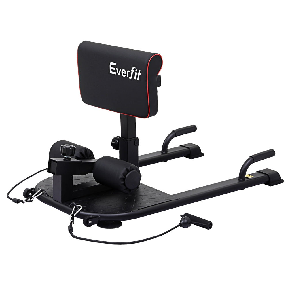 Everfit Deep Sissy Squat Weight Bench Adjustable Leg Extension Strength Training.