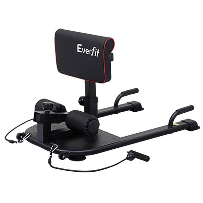 Everfit Deep Sissy Squat Weight Bench Adjustable Leg Extension Strength Training.