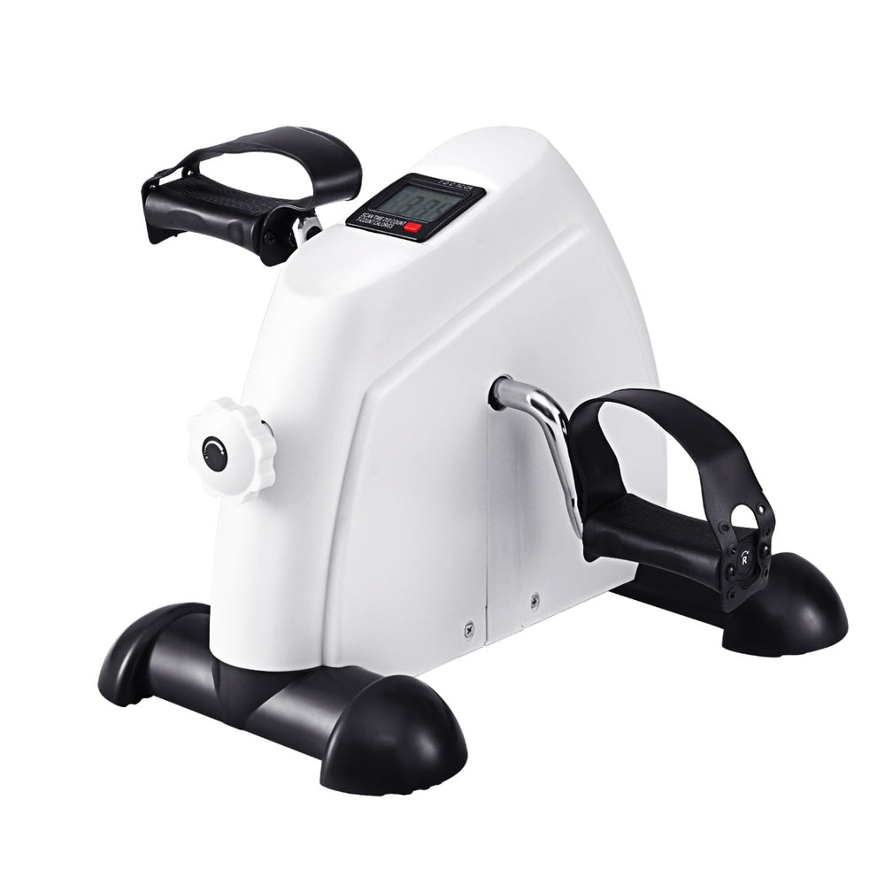 Everfit Pedal Exerciser Mini Exercise Bike Cross Trainer Under Desk Bike White.