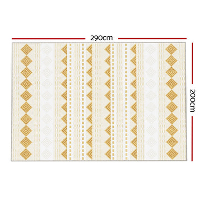 Artiss Rug 200x290cm Area Rug Washable Mat Large Carpet Soft Short Pile Ella