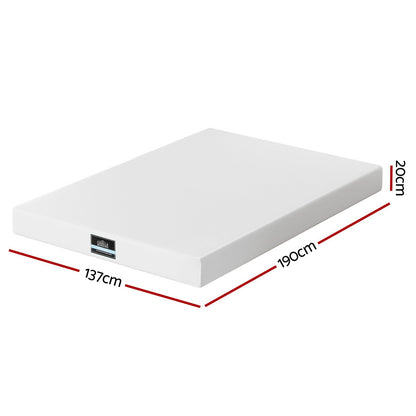 Giselle 20cm Memory Foam Mattress Green Tea Double