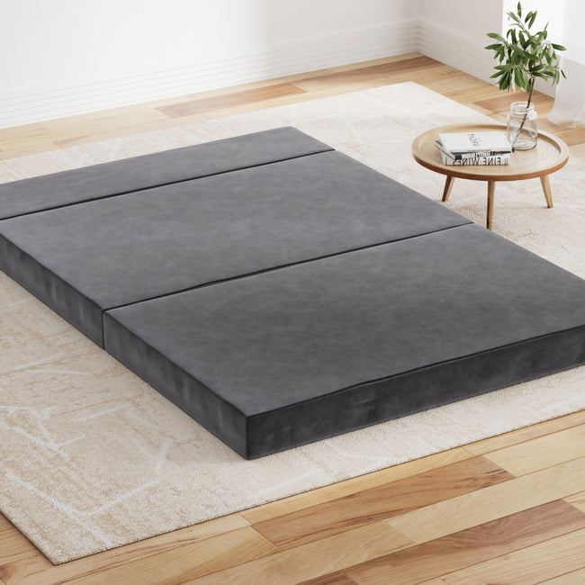 Giselle Bedding Foldable Mattress Folding Foam Bed Mat Double Grey Hover Image