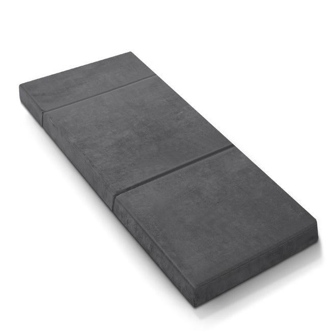 Giselle Bedding Foldable Mattress Folding Foam Bed Mat Single Grey Main Image