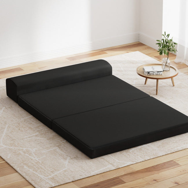 Giselle Bedding Foldable Mattress Folding Foam Bed Mat Double Black Hover Image