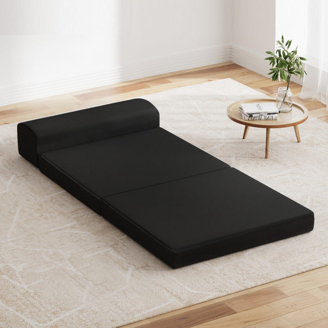 Giselle Bedding Foldable Mattress Folding Foam Bed Mat Black Hover Image