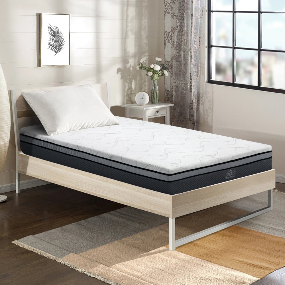 Giselle Bedding Memory Foam Mattress Bed Cool Gel 25cm King Single.