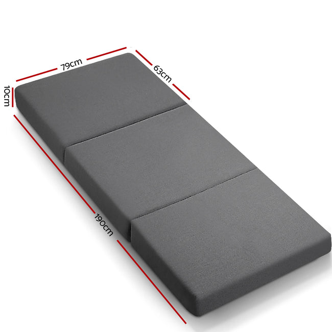 Giselle Bedding Foldable Mattress Folding Foam Bed Single Grey Main Image