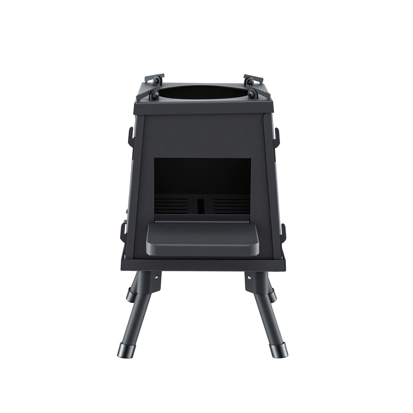 Grillz Fire Pit BBQ Portable Outdoor Fireplace Metal Camping Stove for Boiling Water, BBQ, Picnics
