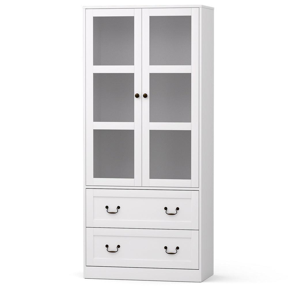 Artiss Buffet Sideboard 180cm Hutch Storage Cabinet Kitchen Drawer Door White.