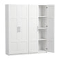 Artiss 2x Buffet Sideboard Cabinet Pantry Hutch Kitchen Storage Organiser White