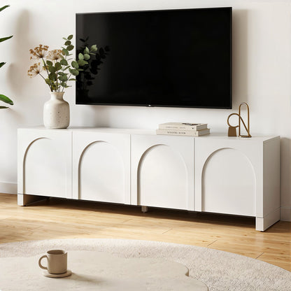 Artiss TV Unit Entertainment Unit Storage Cabinet Adjustable Shelf 180cm White