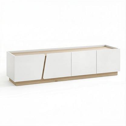 Artiss 180cm TV Unit Storage Cabinet Living Room White & Pine