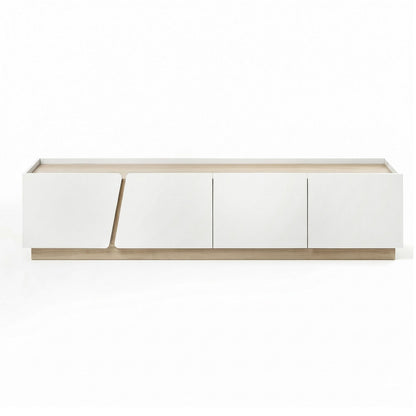 Artiss 180cm TV Unit Storage Cabinet Living Room White & Pine