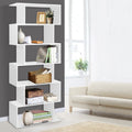 Artiss Bookshelf 6 Tiers - RIVA White.