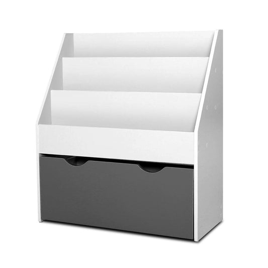 Keezi 3 Tiers Kids Bookshelf Magazine Rack Children Bookcase Organiser Storage.