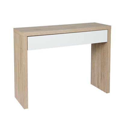 Artiss Console Table Storage Drawer Jory White Pine.
