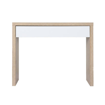 Artiss Console Table Storage Drawer Jory White Pine.