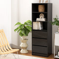 Artiss 3 Chest of Drawers Tallboy Cabinet Black
