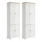 Artiss 2x Buffet Sideboard Pantry Cabinet Cupboard 6-Tiers Storage Shelves BERNE
