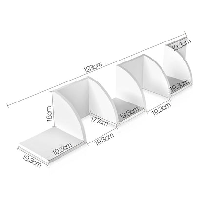 Artiss Wall Shelf Corner Floating 5-Tier White.