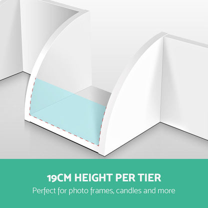 Artiss Wall Shelf Corner Floating 5-Tier White.