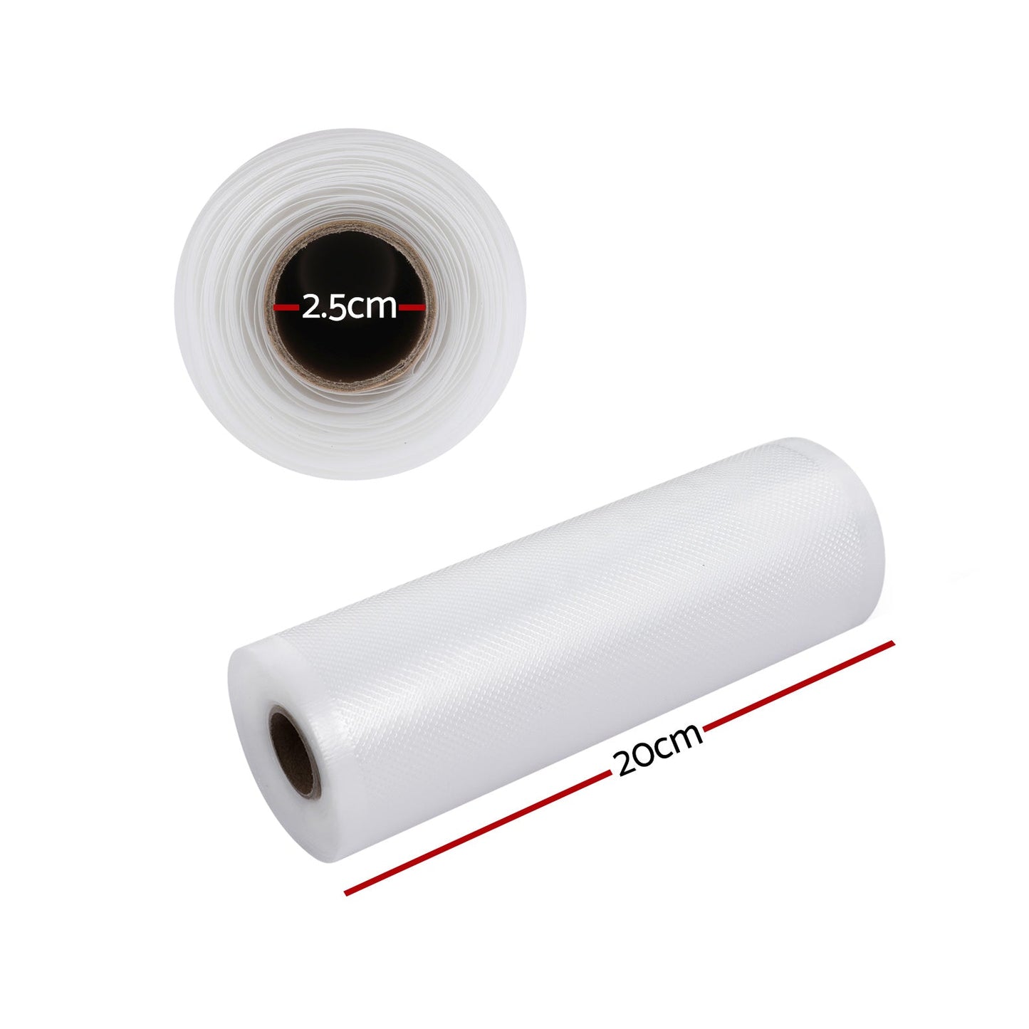 2 Rolls Food Vacuum Sealer Bags Storage Saver Heat Sealing Bag Pack 28CMX6M
