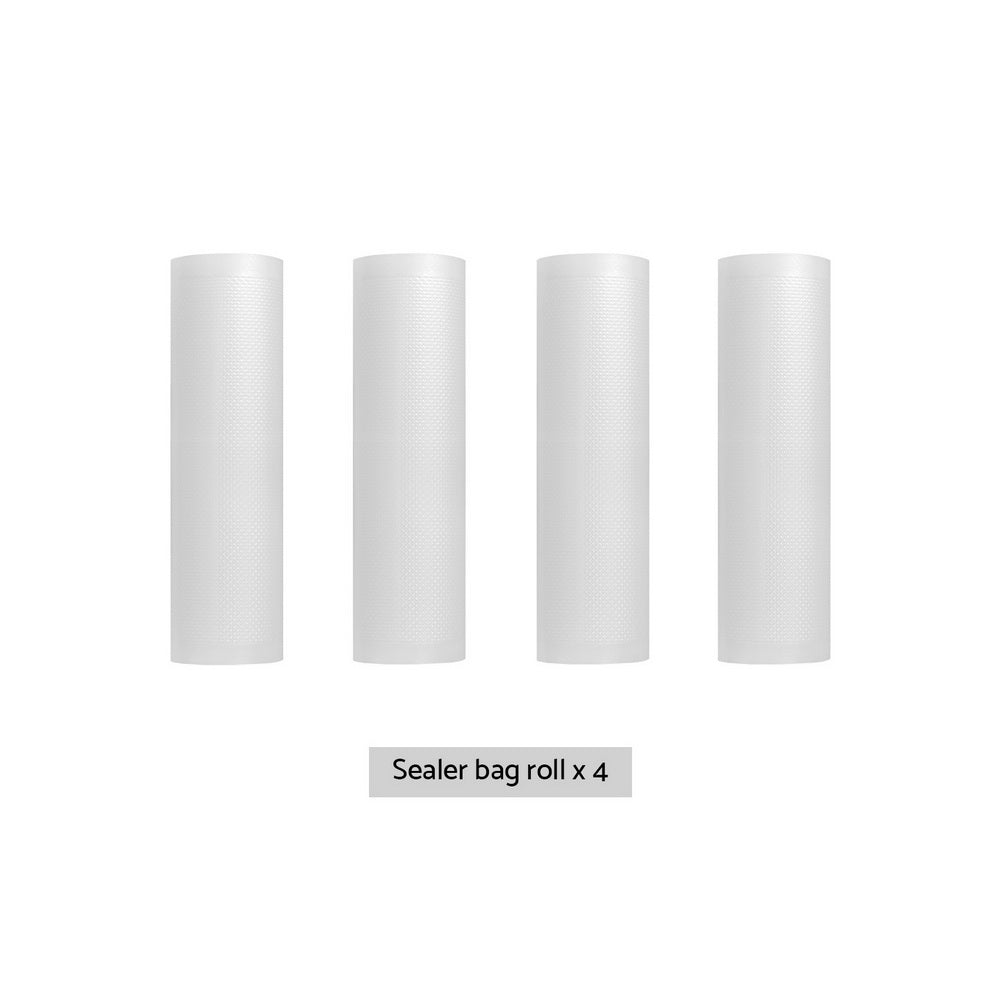 4 Rolls Food Vacuum Sealer Bags Storage Saver Heat Sealing Bag Pack 28CMX6M