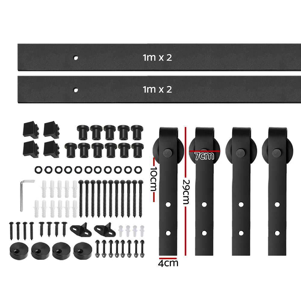 Cefito Sliding Barn Door Hardware Track Set 4m.