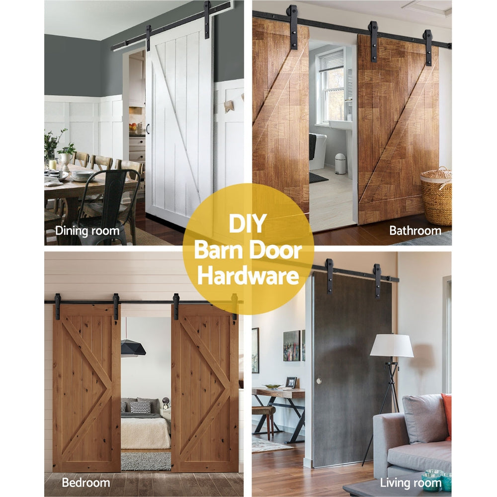 Cefito Sliding Barn Door Hardware Track Set 4m.