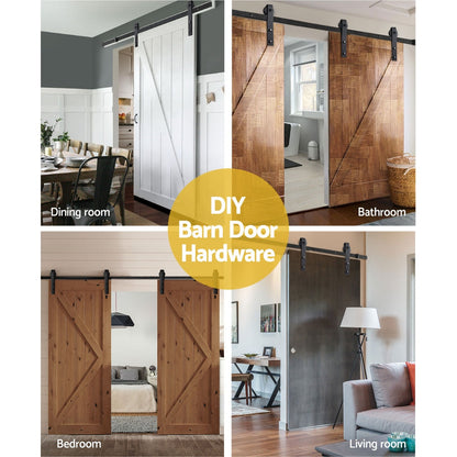 Cefito Sliding Barn Door Hardware Track Set 4m.
