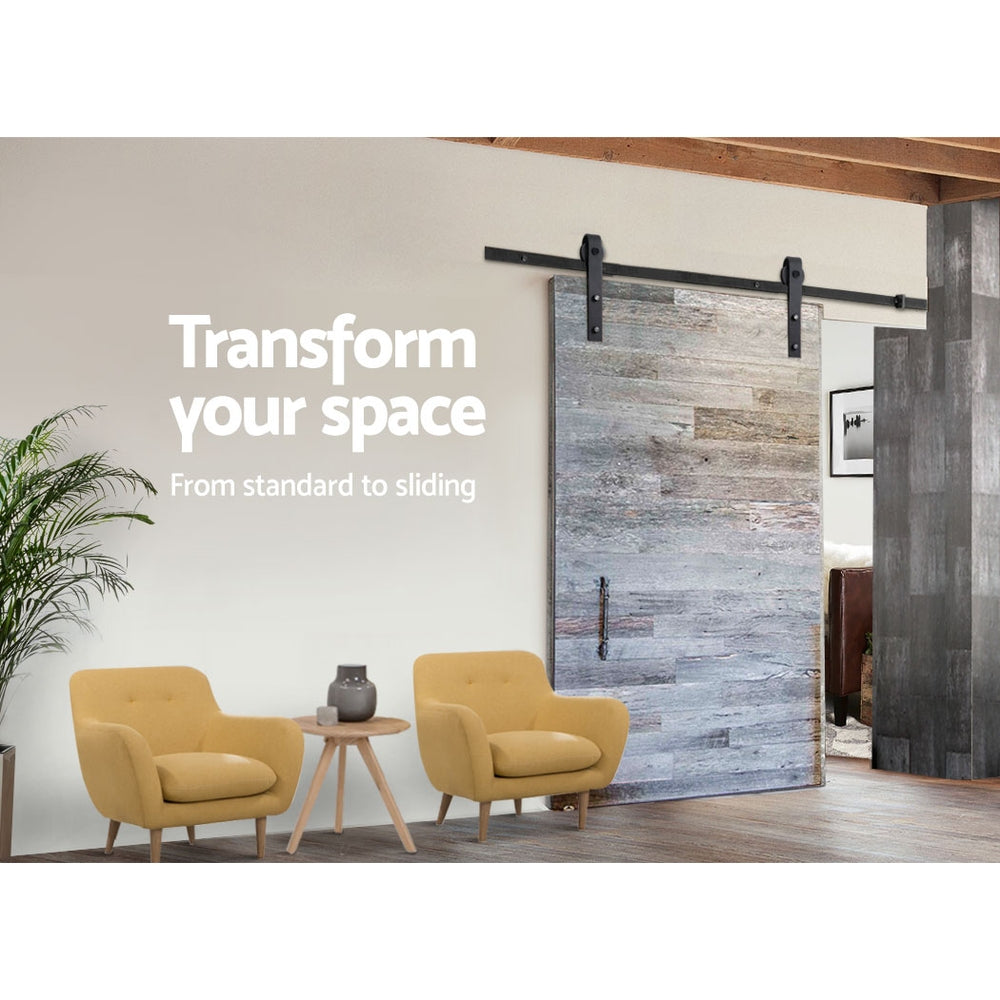 Cefito Sliding Barn Door Hardware Track Set 4m.
