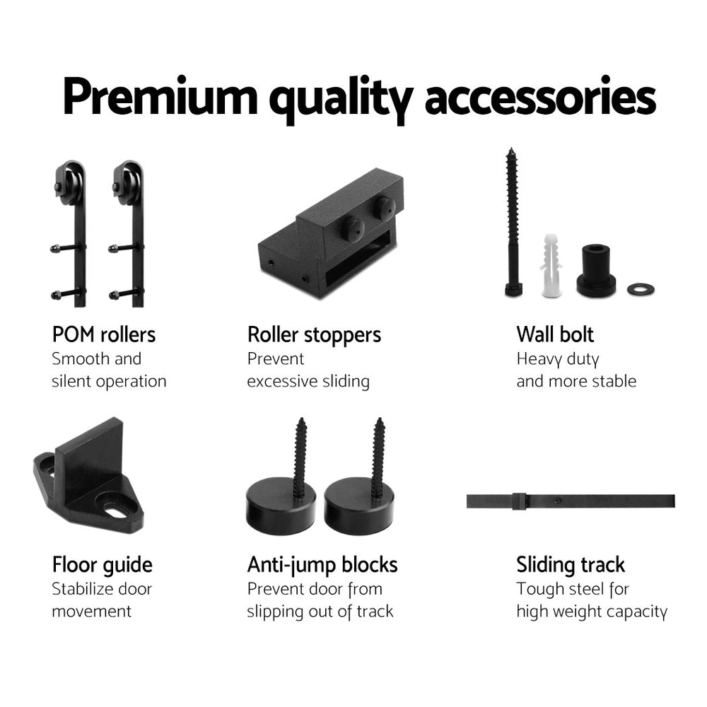 Cefito Sliding Barn Door Hardware Track Set 4m.