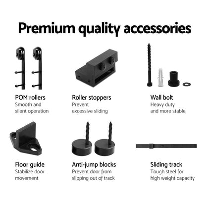 Cefito Sliding Barn Door Hardware Track Set 4m.